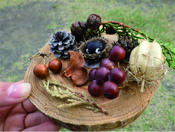 秋の木の実クラフト